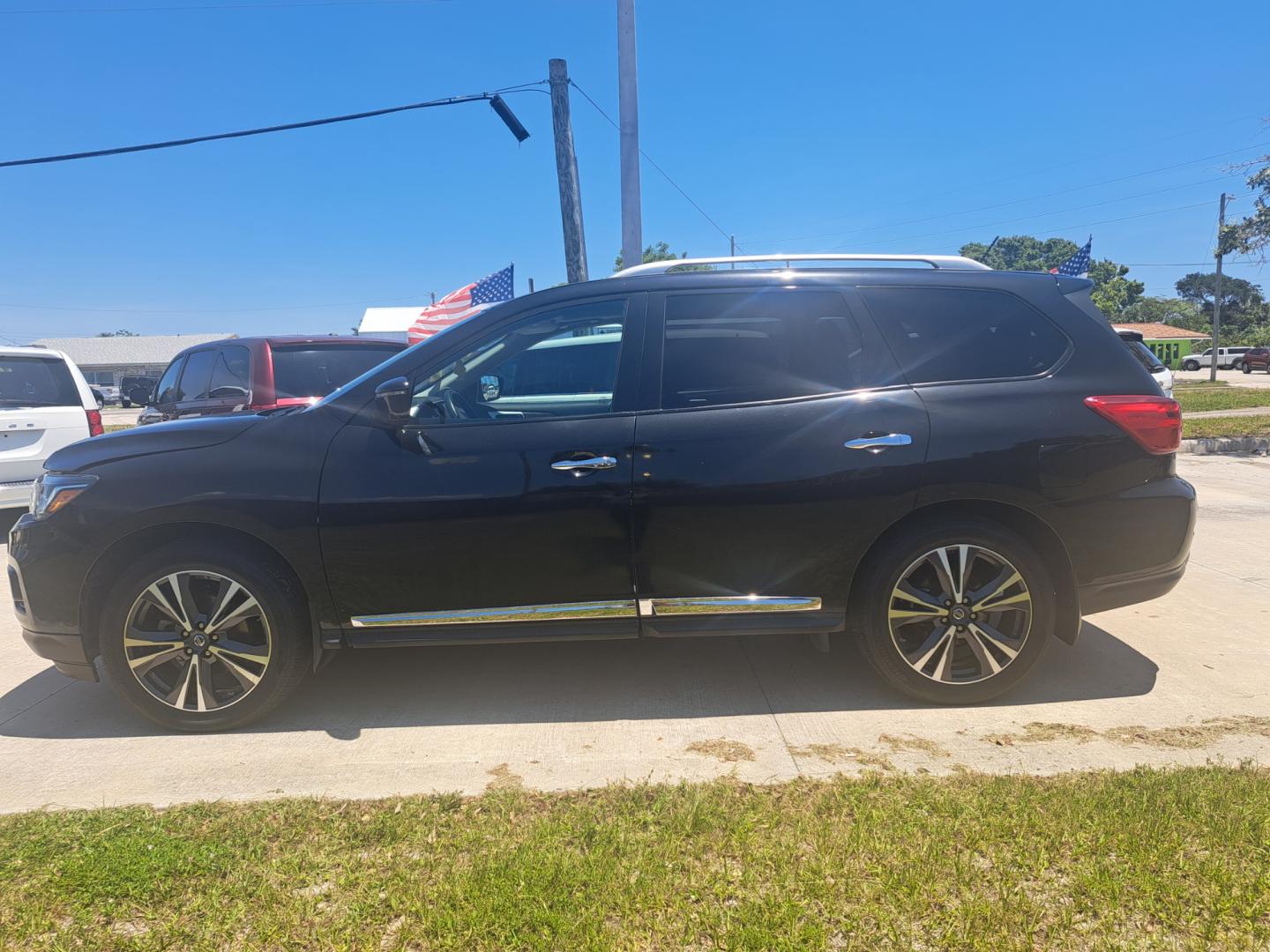 2017 Black /BLACK Nissan Pathfinder (5N1DR2MM2HC) , located at 1181 Aurora Rd, Melbourne, FL, 32935, (321) 241-1100, 28.132914, -80.639175 - Photo#0